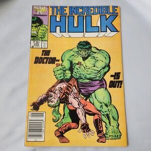 The Incredible Hulk #320 Marvel Comic Book 1986 25th Anniversary June Bronze Age